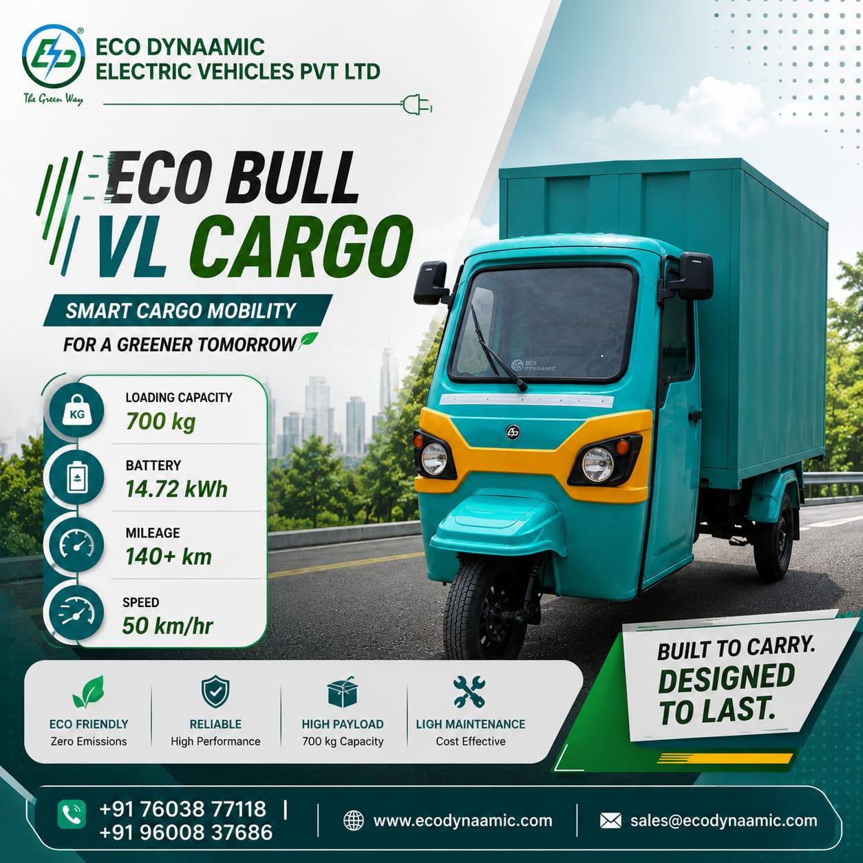 Commercial Use EV Cargo Vehicle Manufacturers in Tamil Nadu